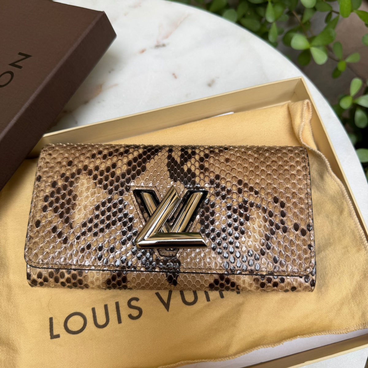 Louis Vuitton Python Twist Wallet