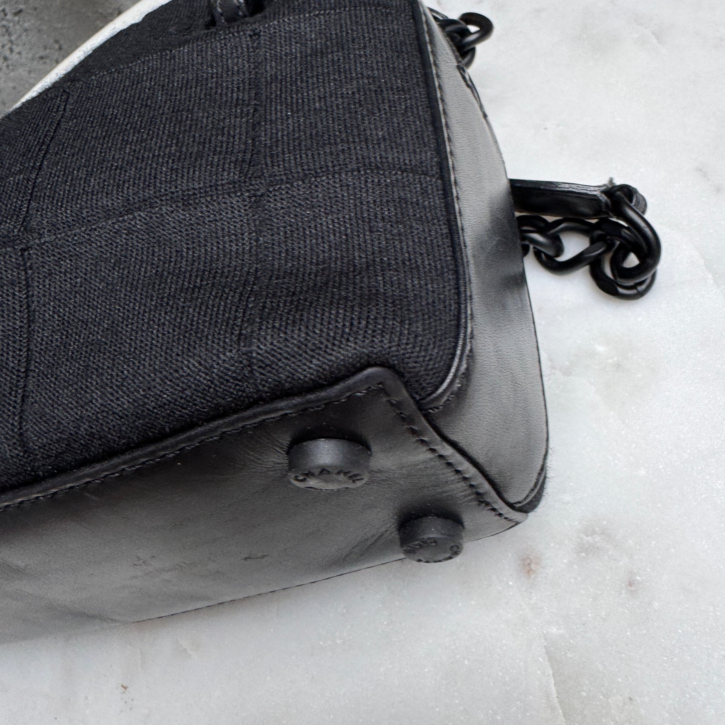 Chanel Y2K Jersey Chocolate Bar Shoulder Bag