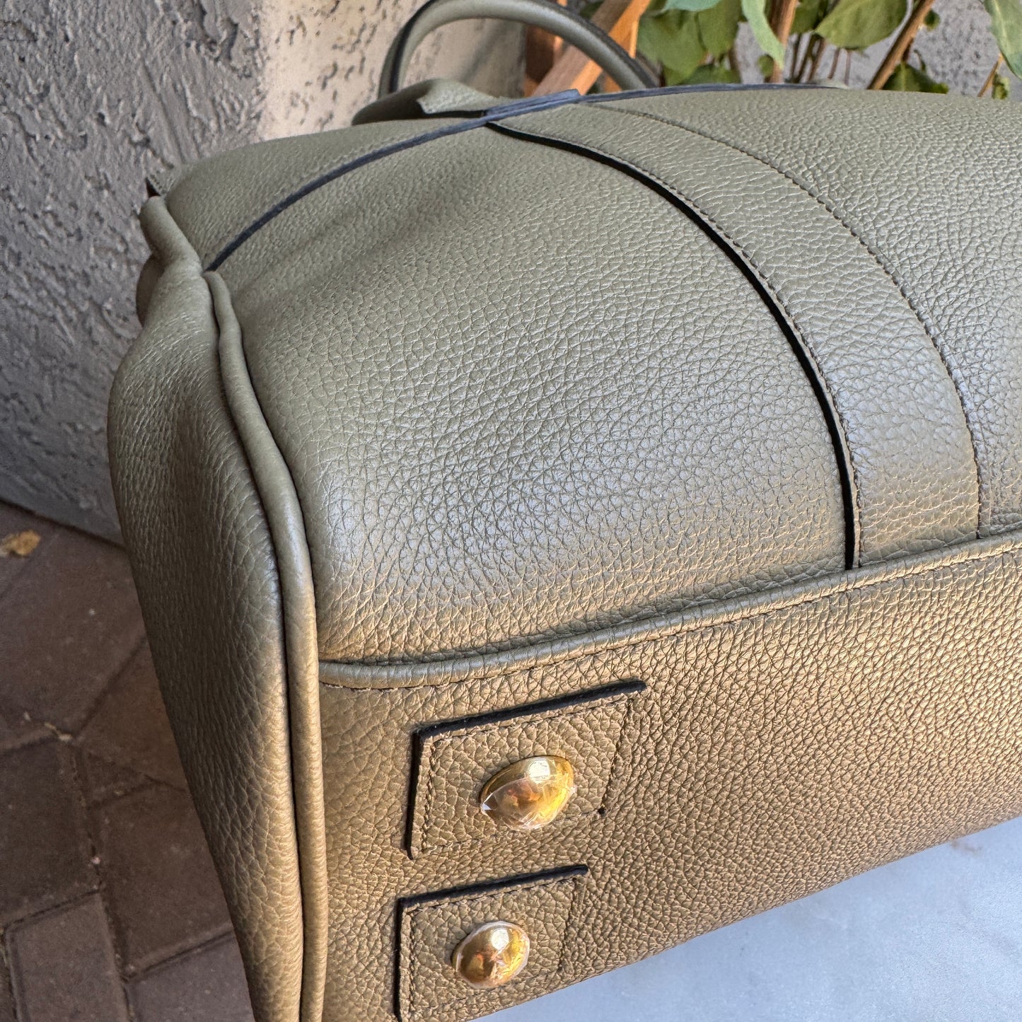 Mulberry Bayswater Grained Leather Satchel