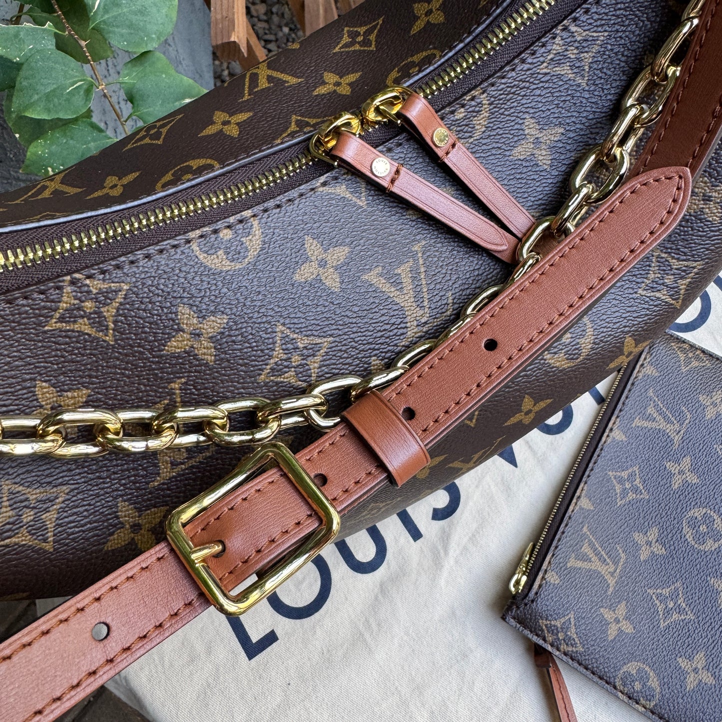 Louis Vuitton Reverse Monogram Loop Hobo Shoulder Bag