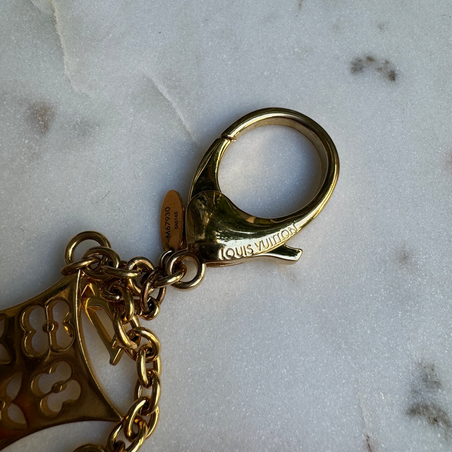 Louis Vuitton Ivy Gold Flower Bag Charm