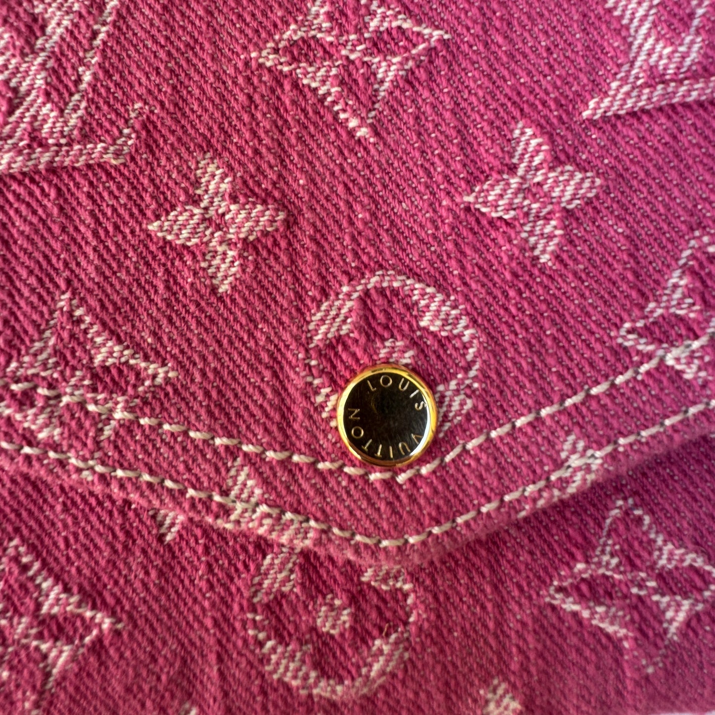 Louis Vuitton Denim Monogram Sarah Wallet