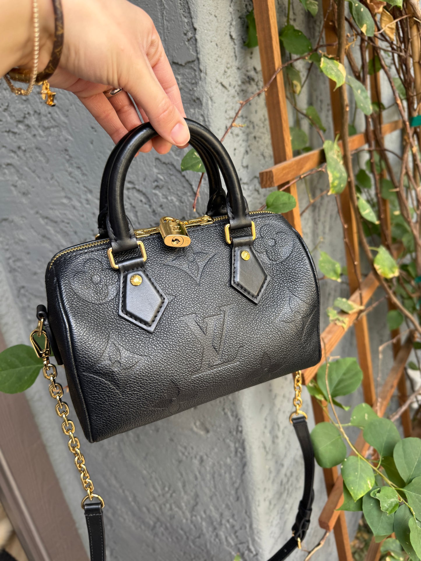 Louis Vuitton Giant Monogram Empreinte Speedy 20 Crossbody