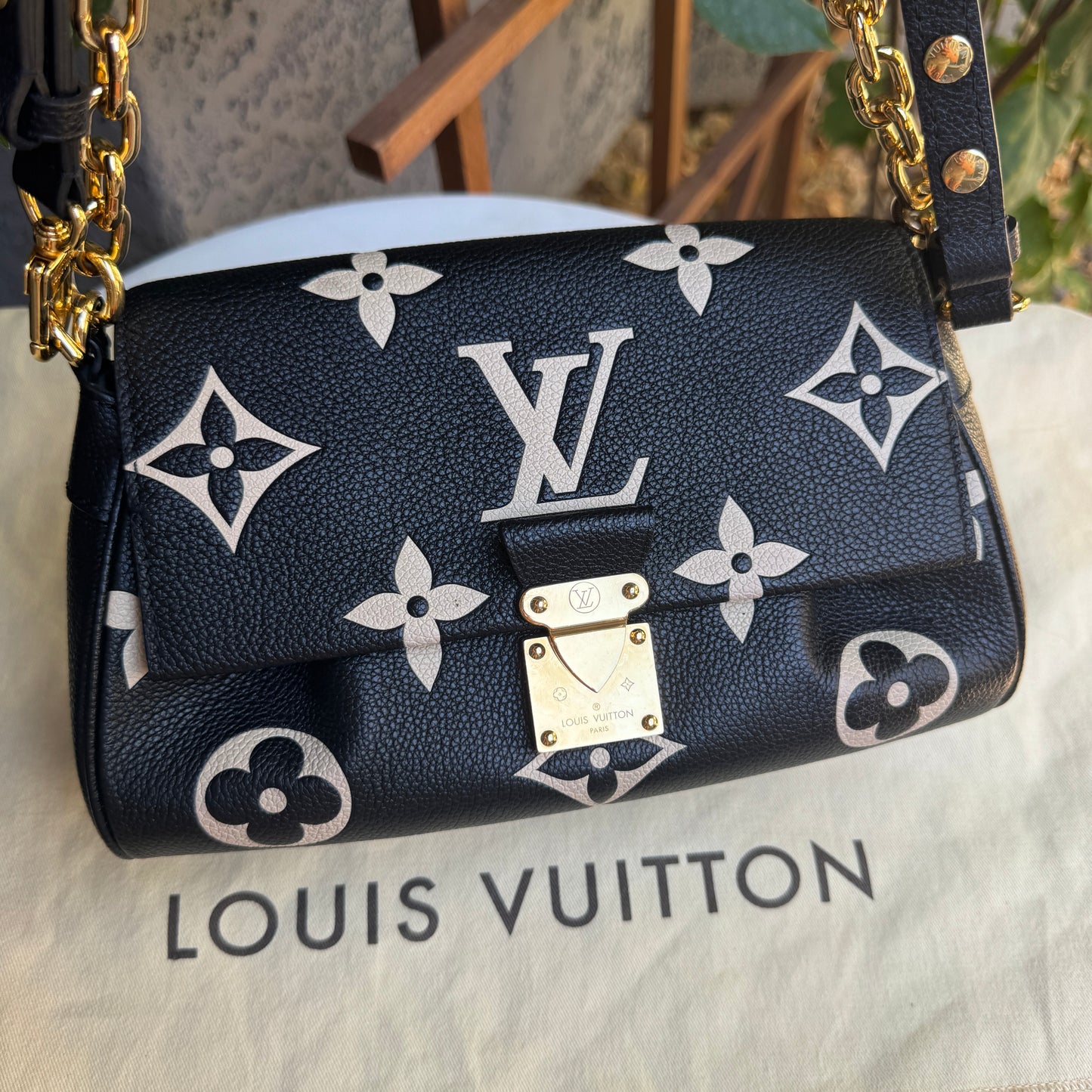 Louis Vuitton Giant Bicolor Monogram Empreinte Favorite NM Crossbody