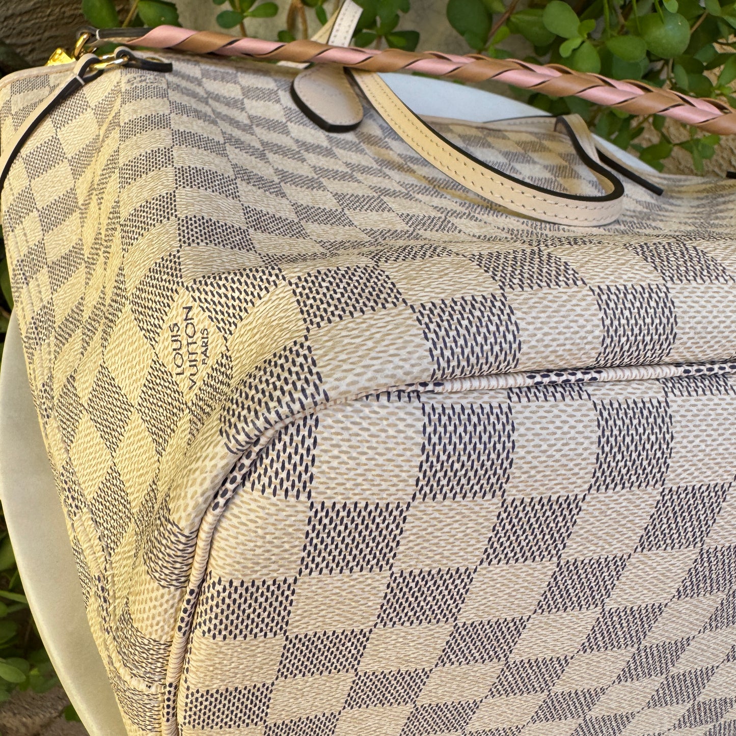 Louis Vuitton Braided Damier Azur Neverfull MM