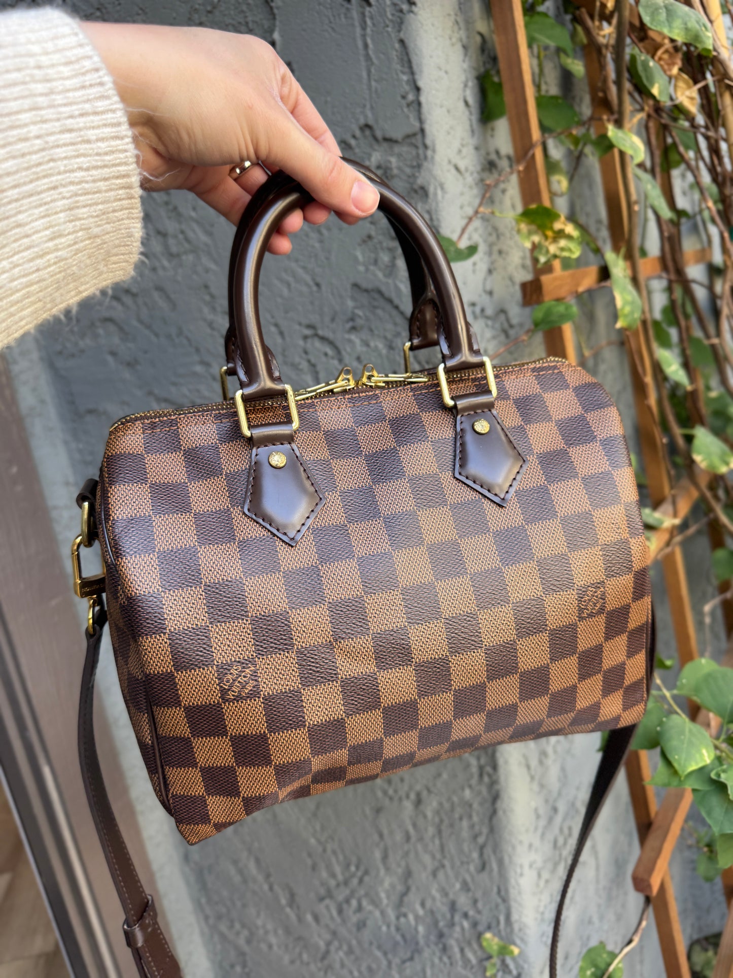 Louis Vuitton Damier Ebene Speedy Bandoulière 25