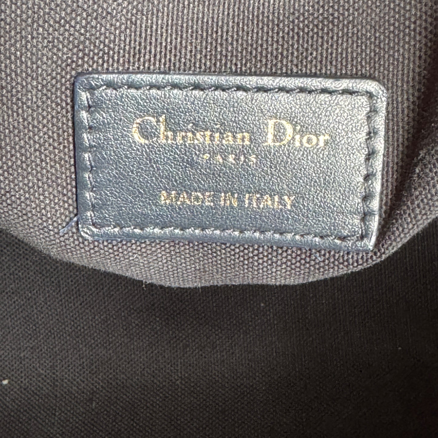 Christian Dior Oblique Embroidery and Calfskin Small Book Tote