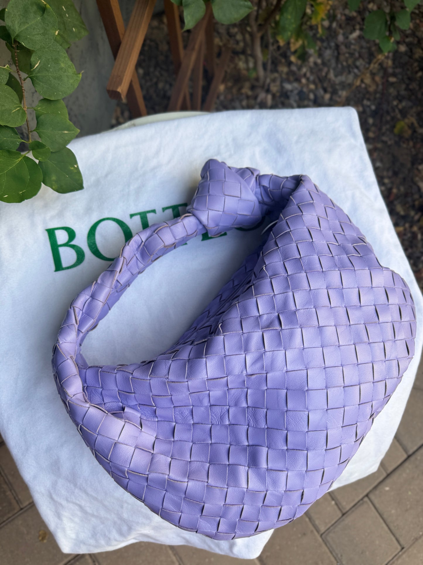 Bottega Veneta Intrecciato Woven Nappa Leather Teen Jodie Bag