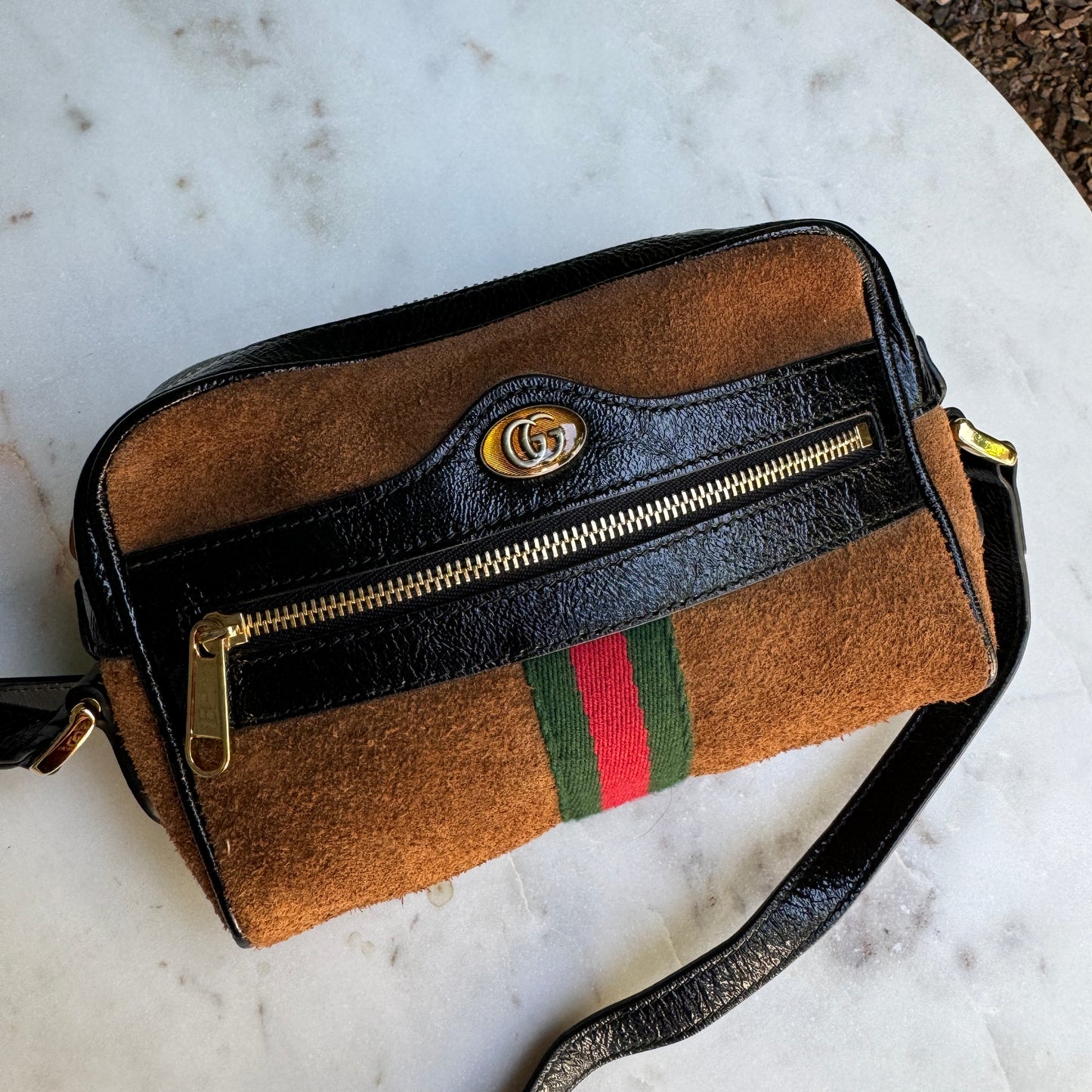Gucci Ophidia Suede Crossbody