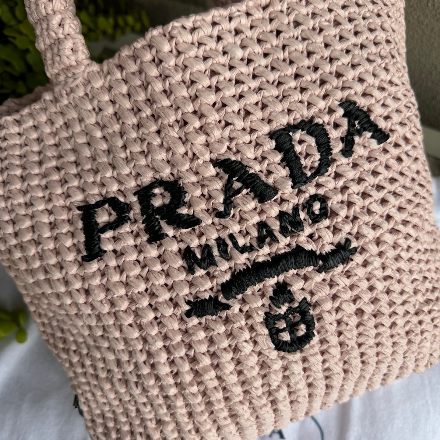 Prada Small Crochet Tote