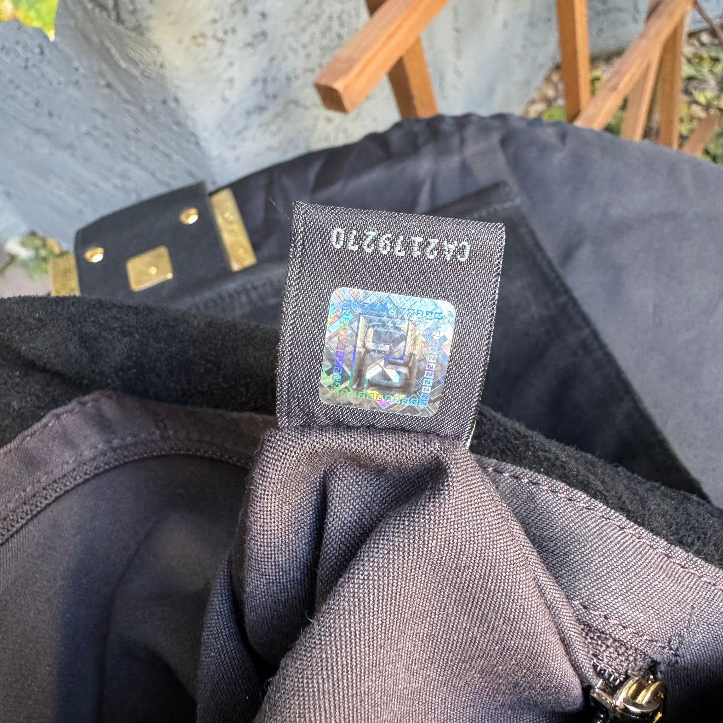 Fendi Lambskin Leather Tortoise Mamma Baguette