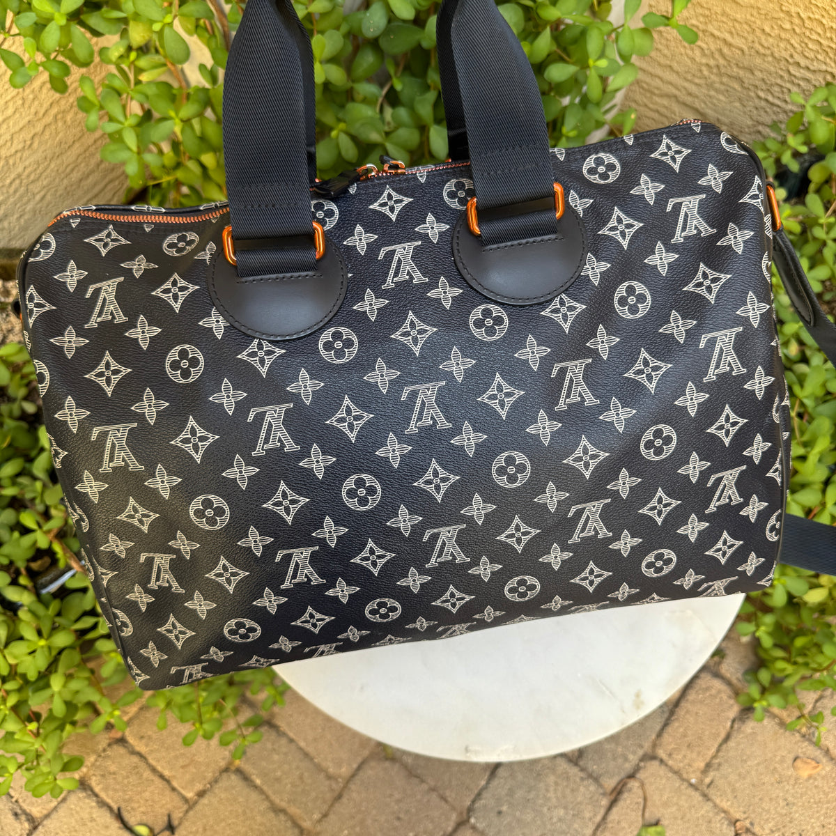Louis Vuitton Monogram Ink Upside Down Speedy Bandouliere 40