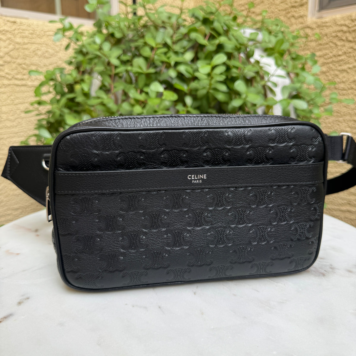 Celine Triomphe Leather Bumbag
