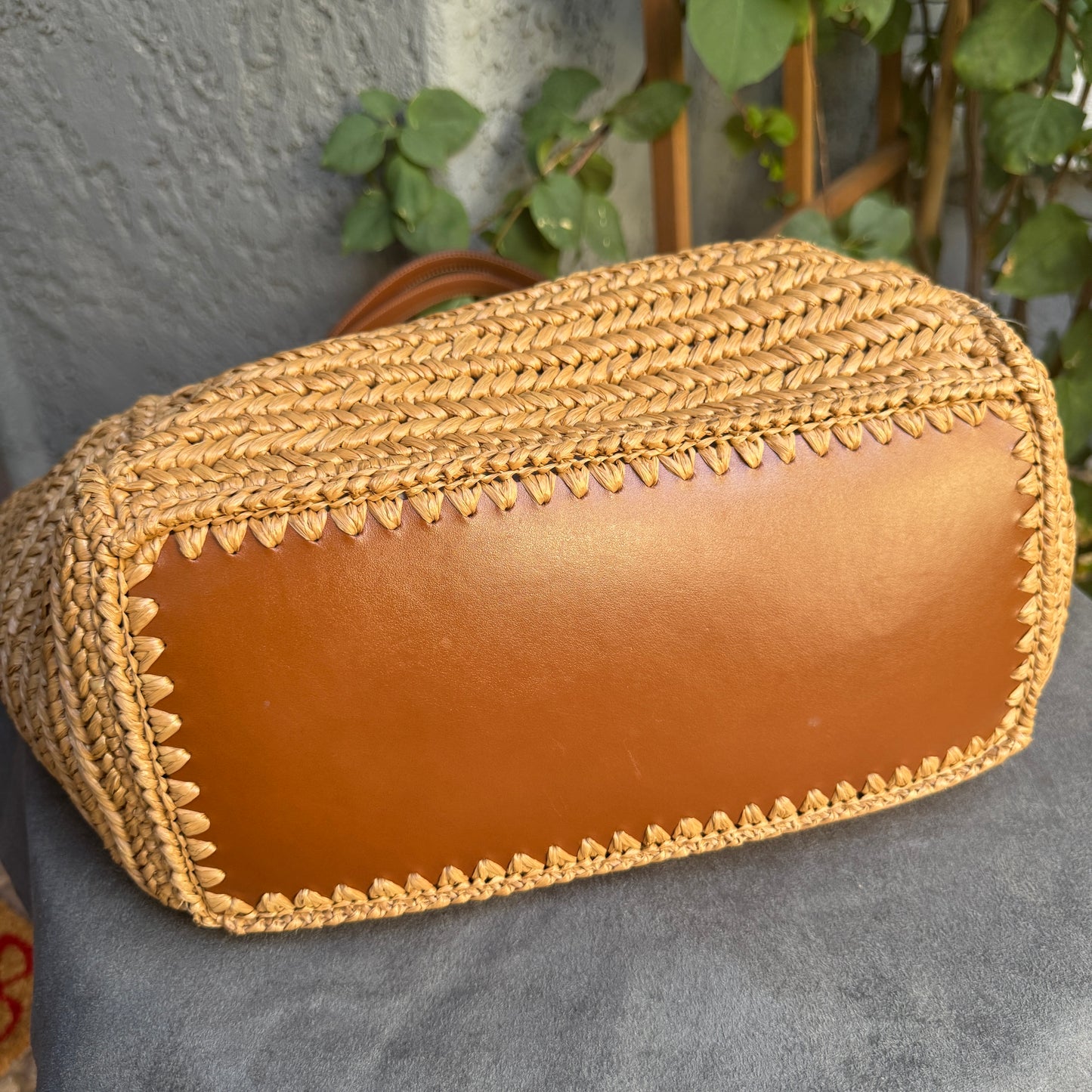 Tom Ford Raffia Medium Tara Tote