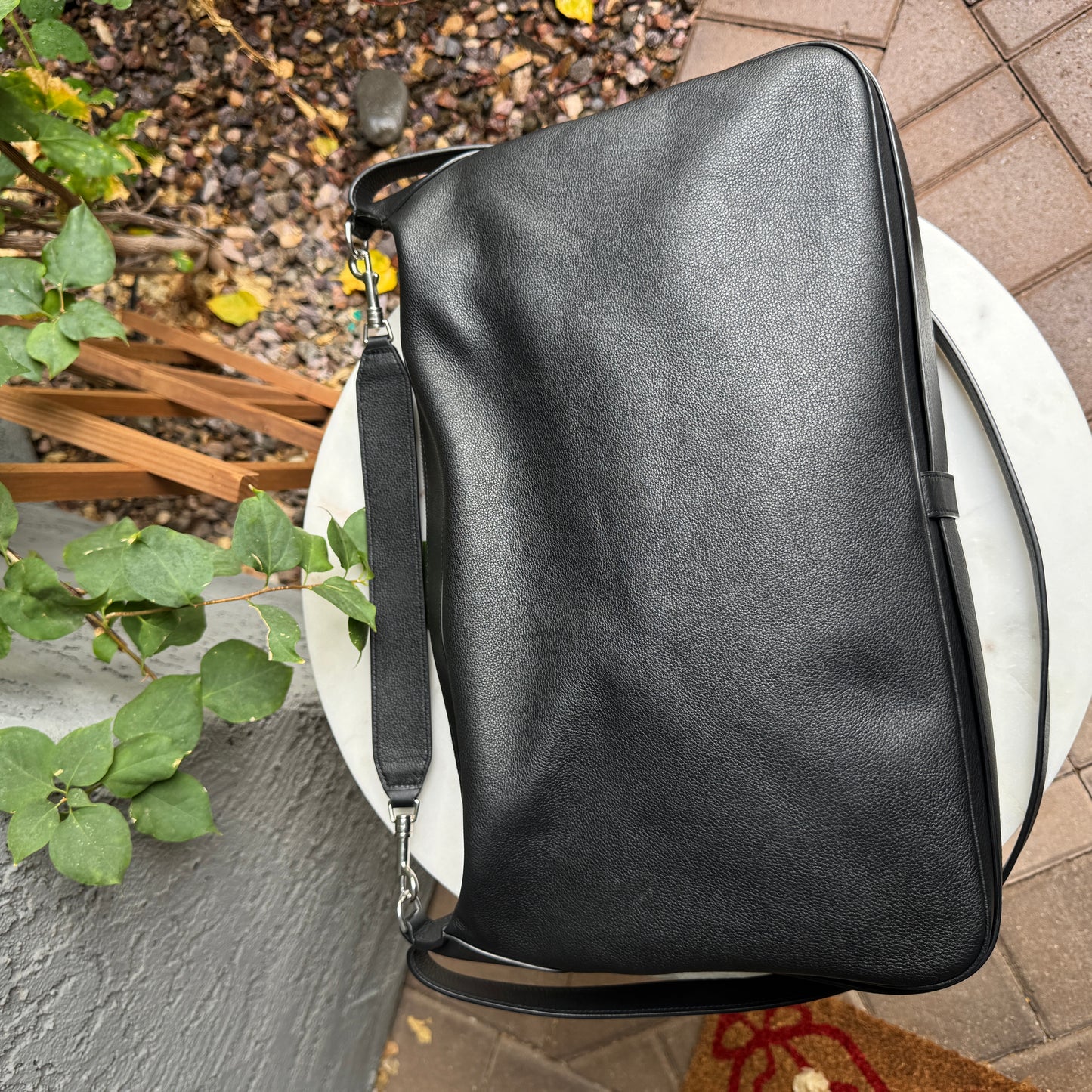 Celine Large Romy Leather Shoulder Bag