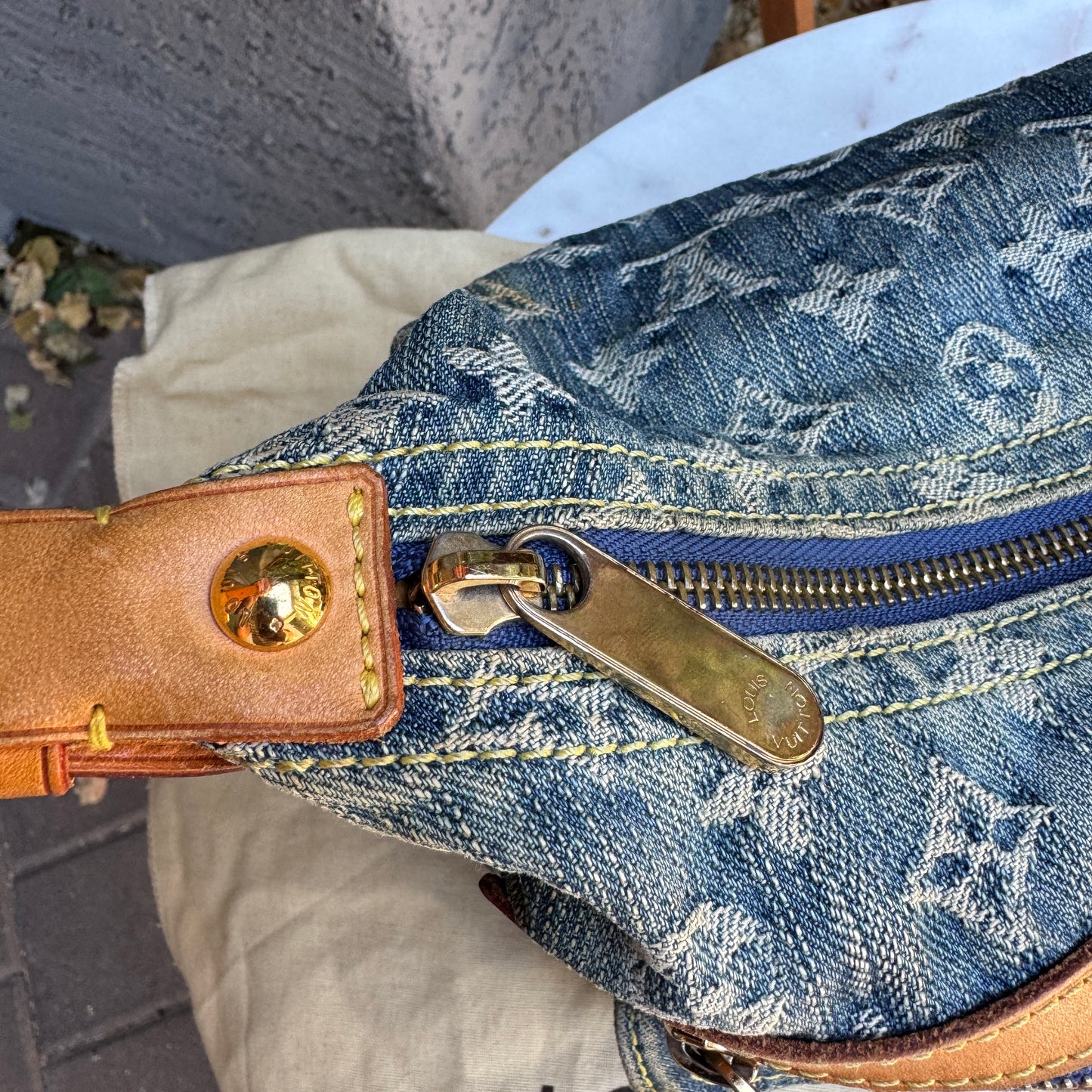 Louis Vuitton Monogram Denim Baggy PM Shoulder Bag