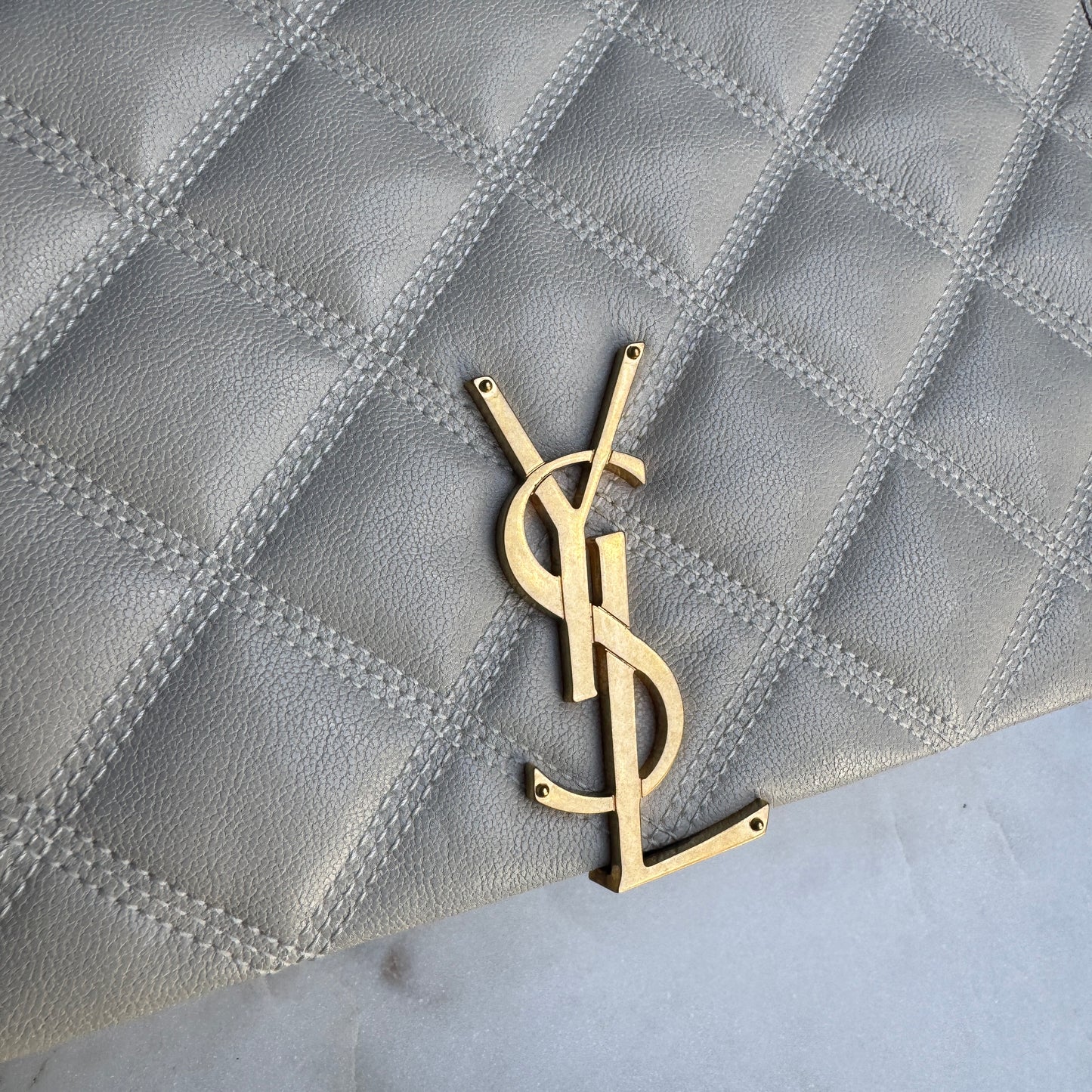 Saint Laurent Quilted Small Becky Shoulder Bag