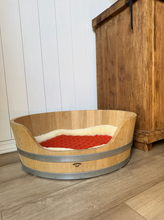 Hermès Medium Oak Bucket Basket Dog Bed