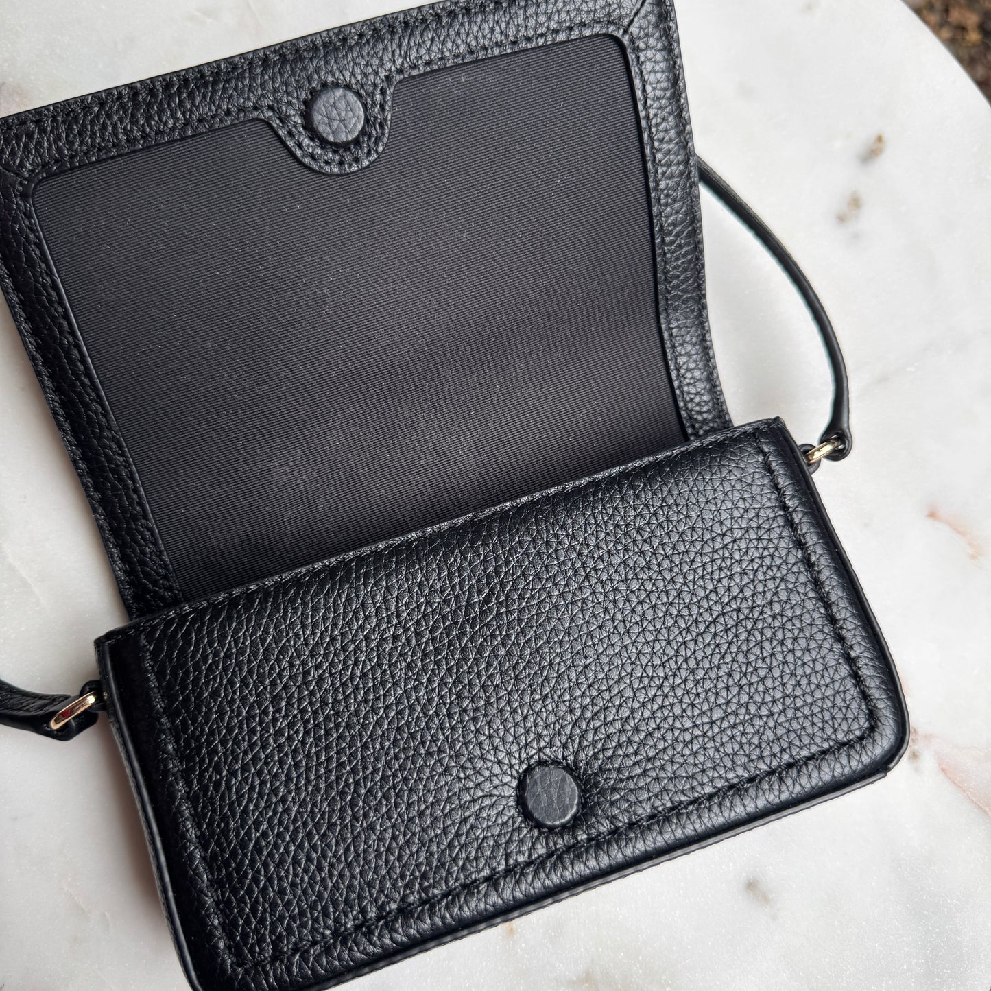 Marc Jacobs Groove Mini Pebbled Leather Flap Crossbody