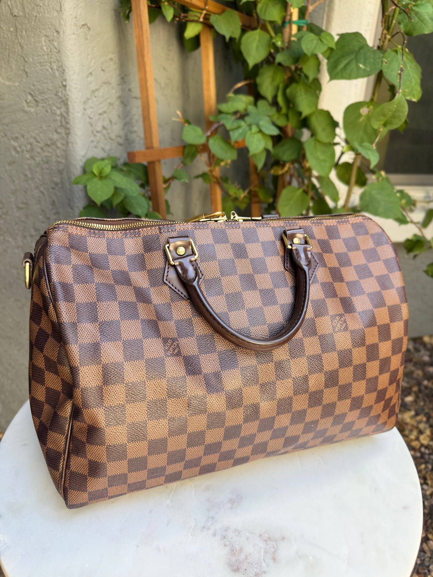Louis Vuitton Damier Ebene Speedy Bandouliere 35