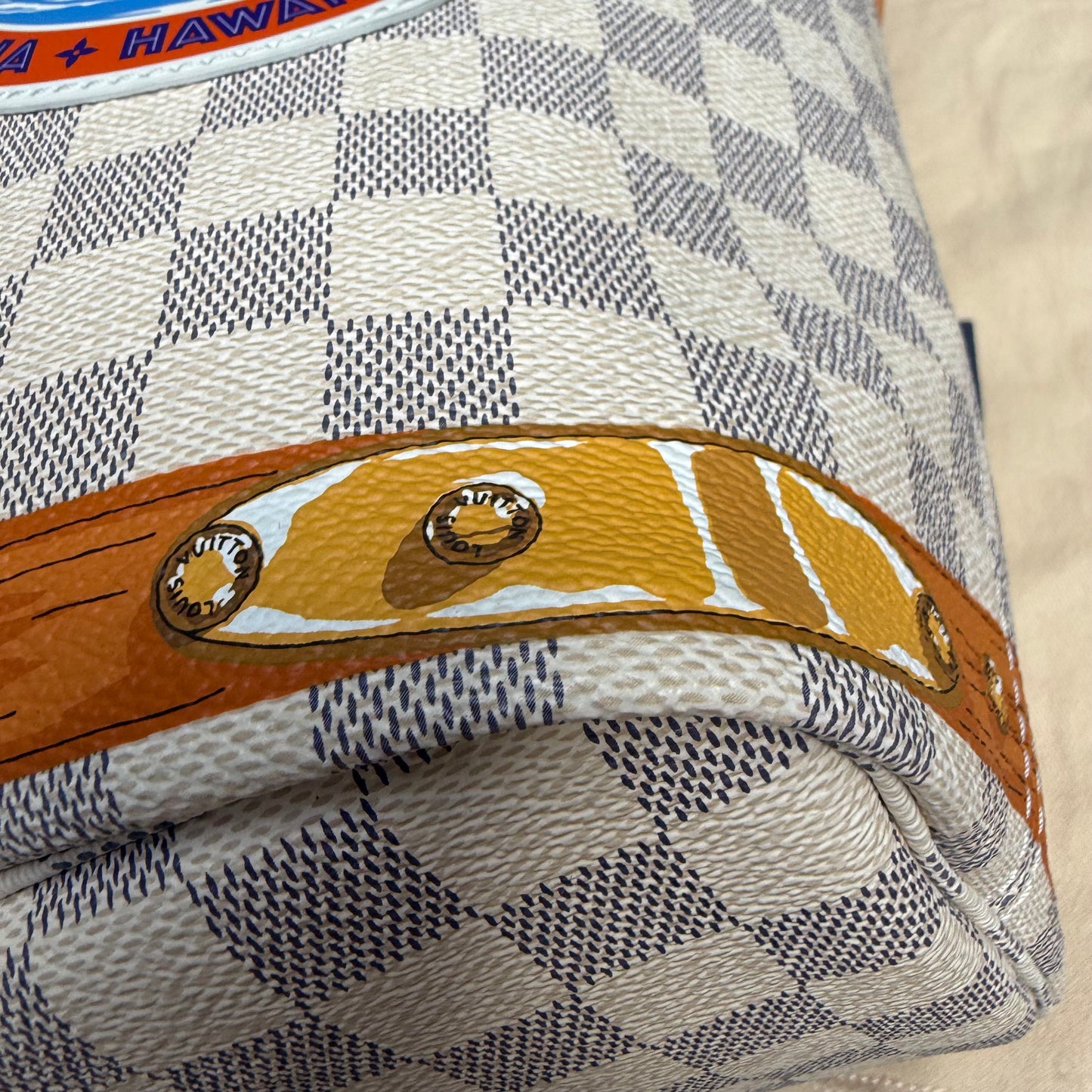 Louis Vuitton Damier Azur Summer Trunks Hawaii Neverfull MM