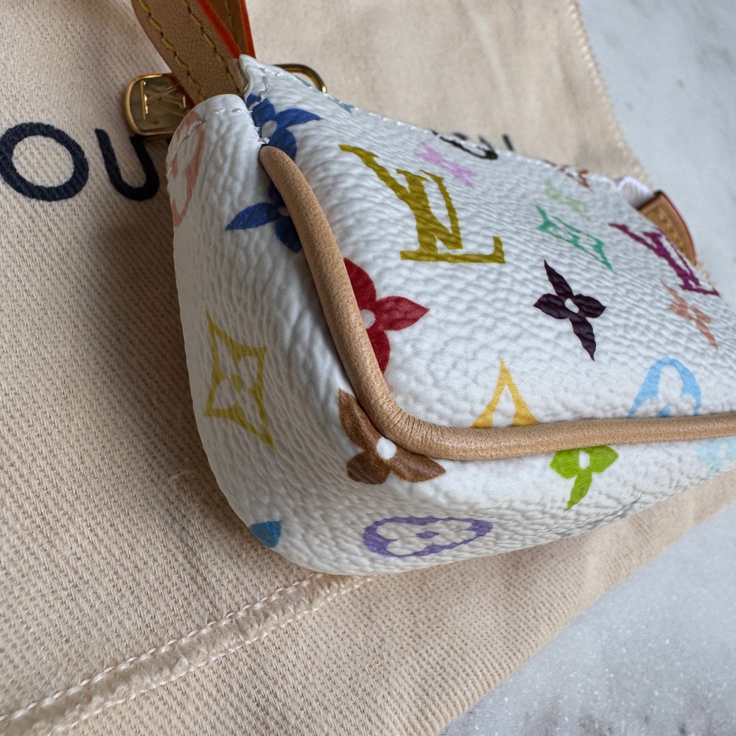 Louis Vuitton x Takashi Murakami Micro Pochette Bag Charm