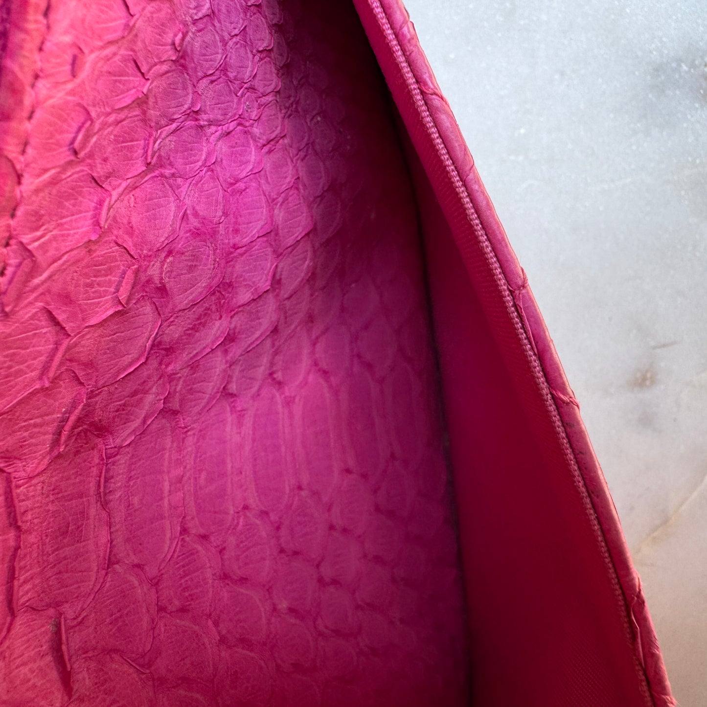 Chanel Python Boy WOC Wallet on Chain Crossbody