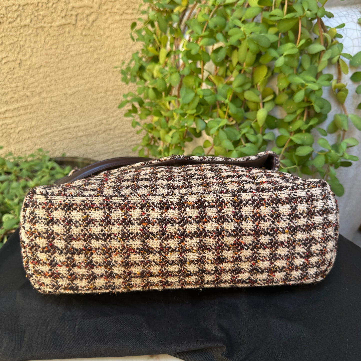 Saint Laurent Tweed Loulou Monogram Puffer Shoulder Bag
