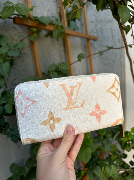 Louis Vuitton By the Pool Watercolor Zippy Wallet