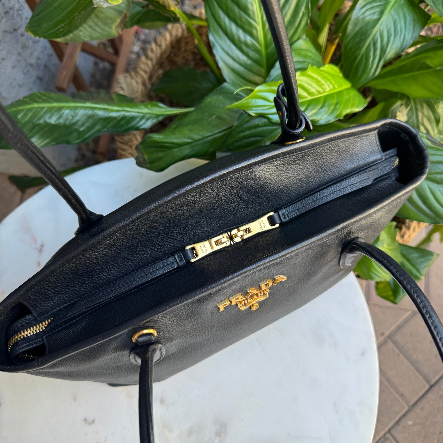 Prada Vitello Daino Leather Tote