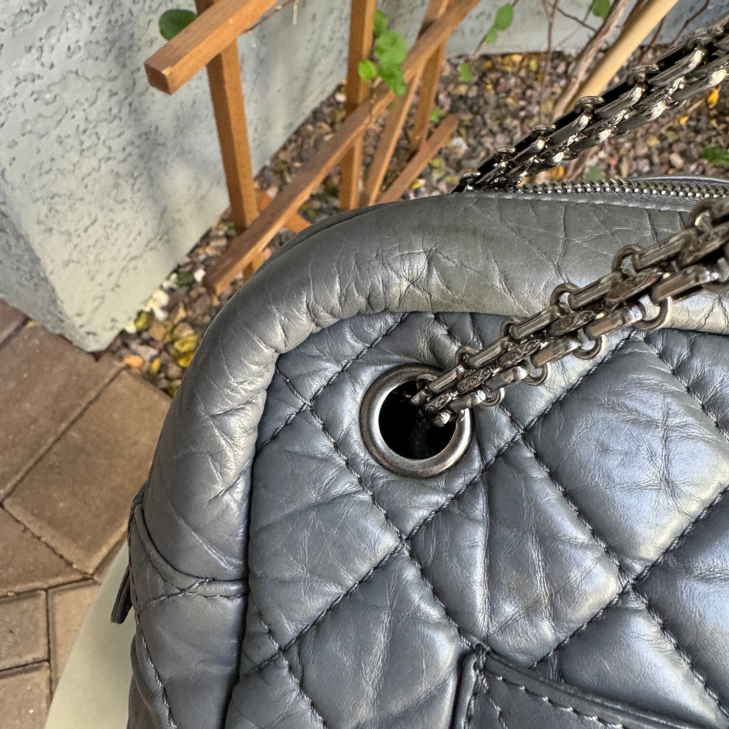 Chanel Quilted Aged Calfskin Large Reissue Camera Bag