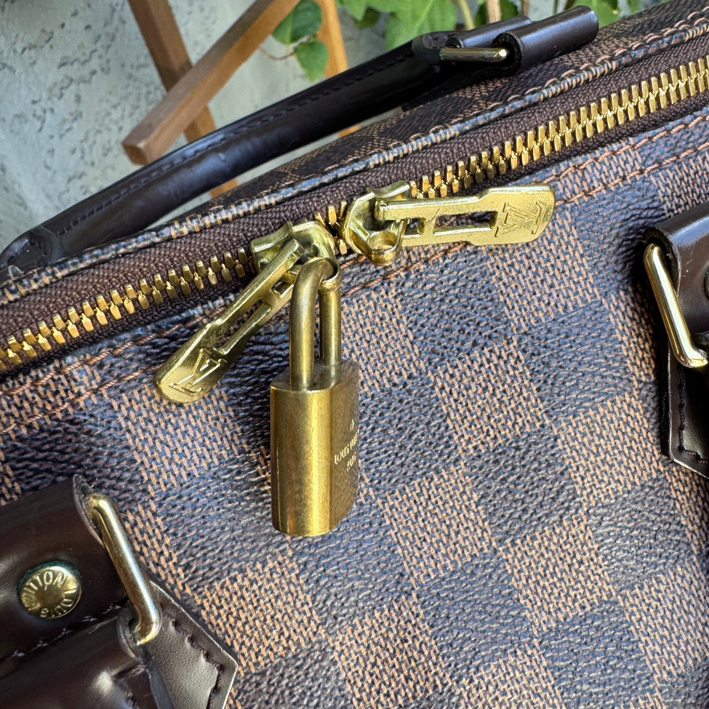 Louis Vuitton Damier Ebene Speedy Bandouliere 35