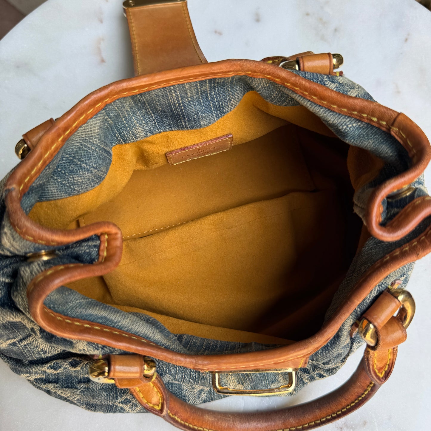 Louis Vuitton Monogram Denim Pleaty Bag