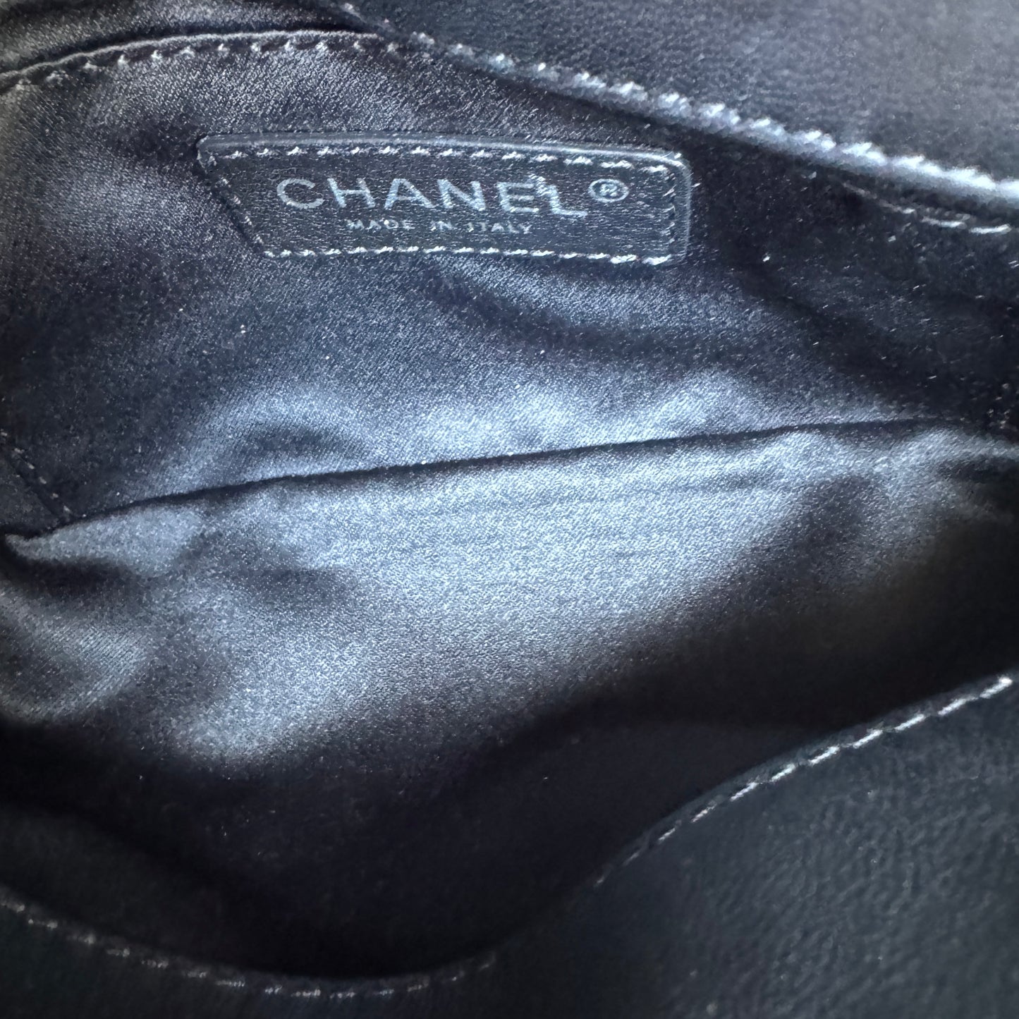 Chanel East West Single Flap Crossbody Bag