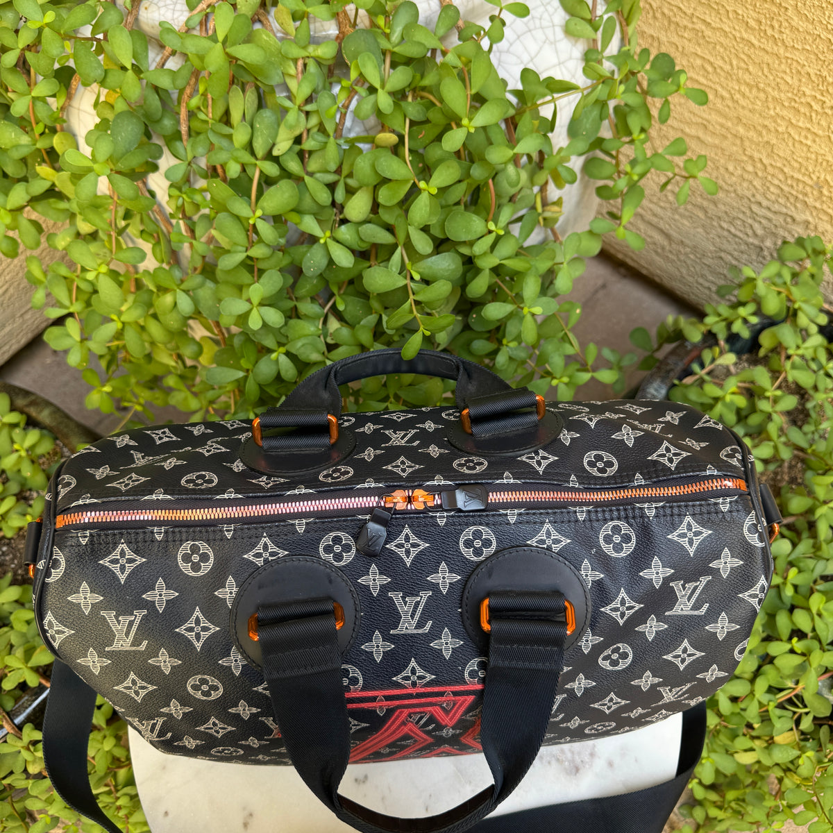 Louis Vuitton Monogram Ink Upside Down Speedy Bandouliere 40