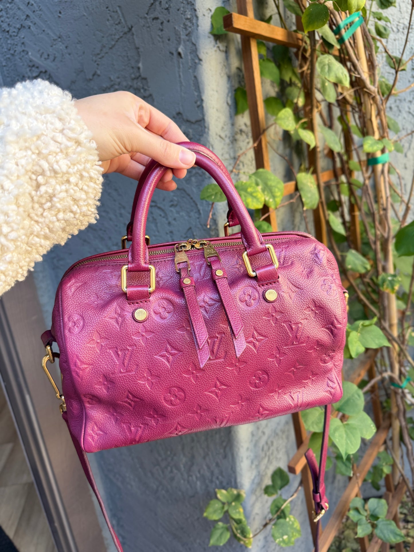 Louis Vuitton Empreinte Leather Speedy 25 Bandouliere