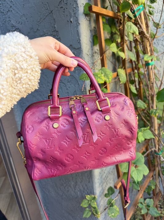 Louis Vuitton Empreinte Leather Speedy 25 Bandouliere