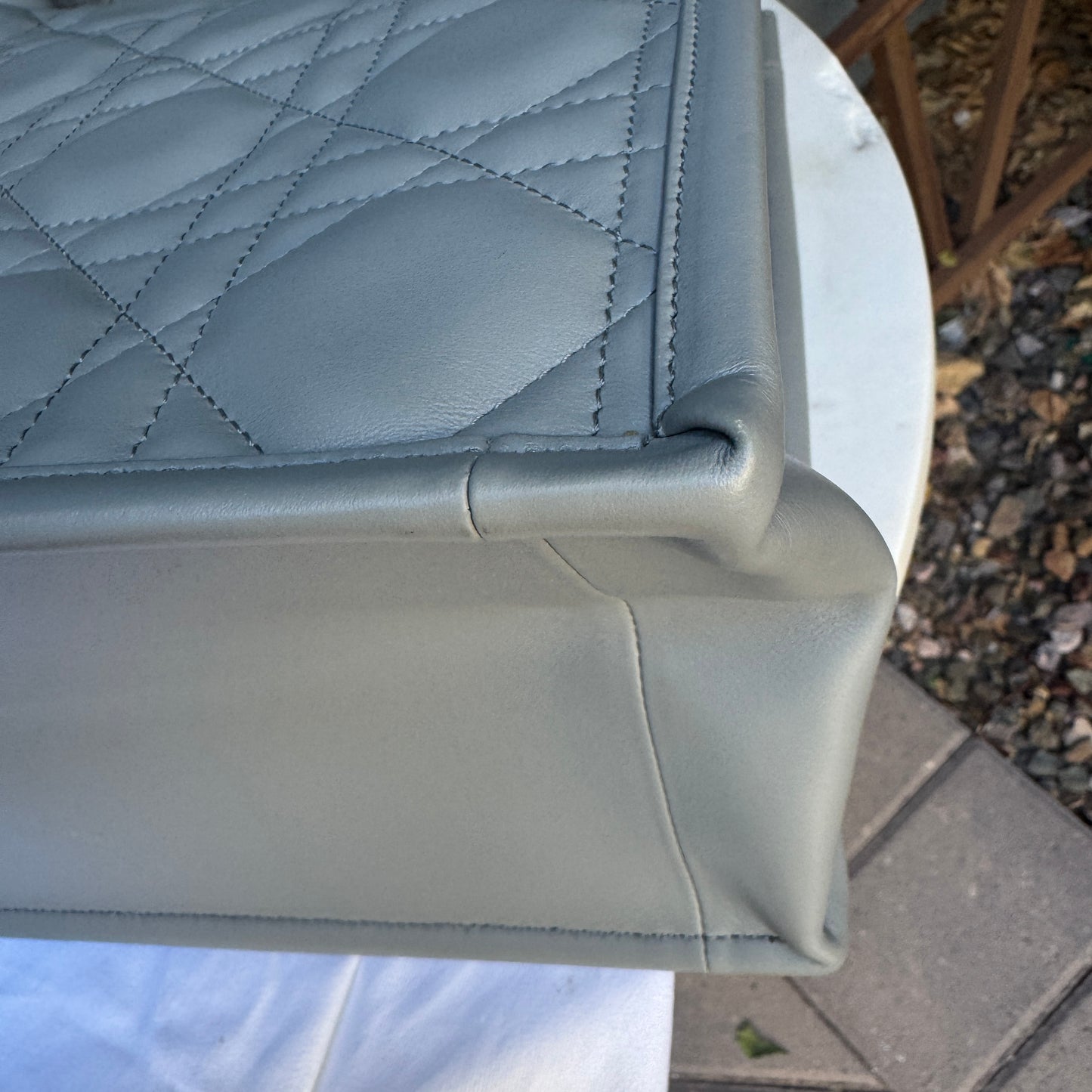 Christian Dior Calfskin Macrocannage Leather Medium Book Tote