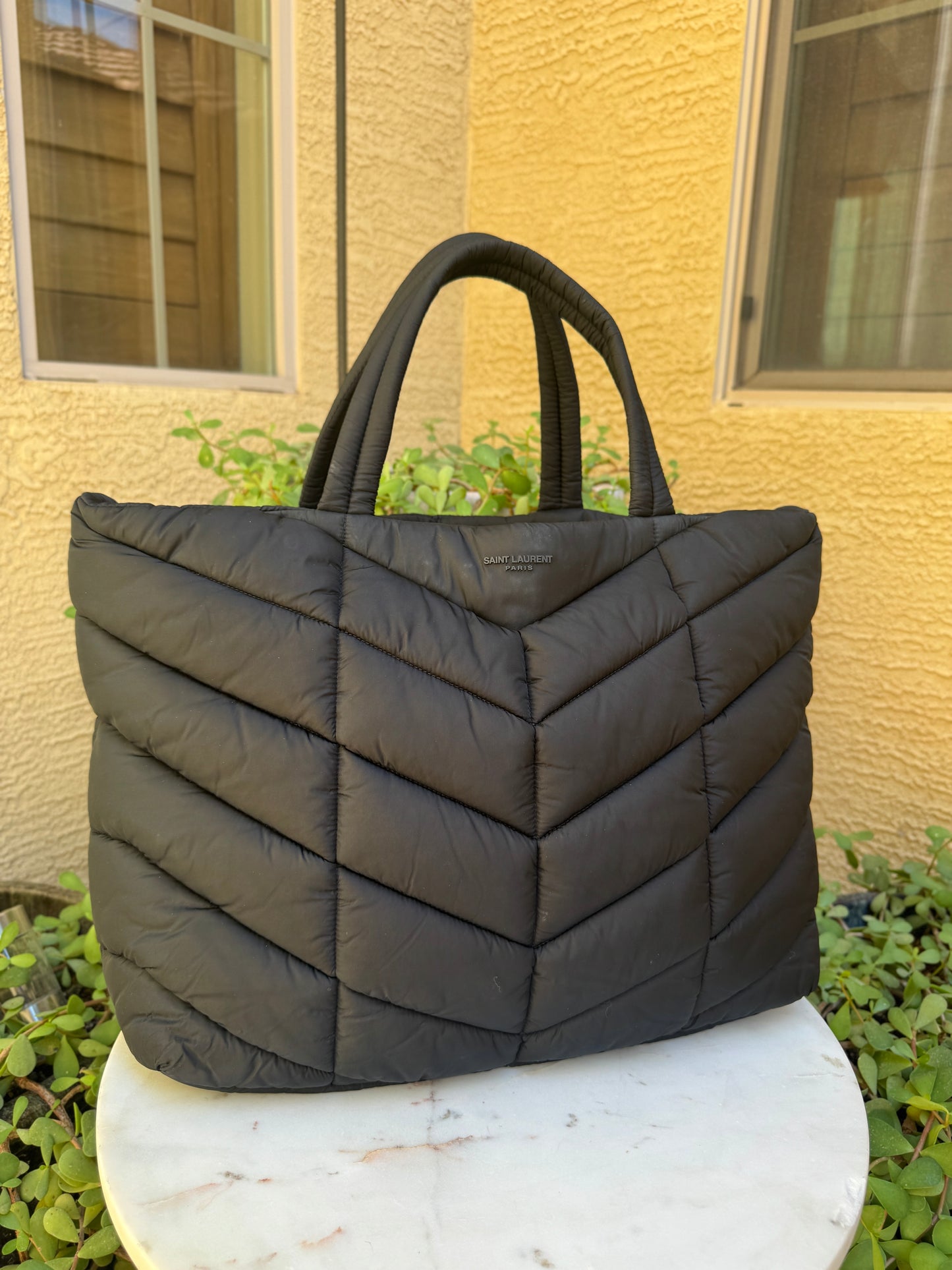 Saint Laurent Nylon Puffer Tote