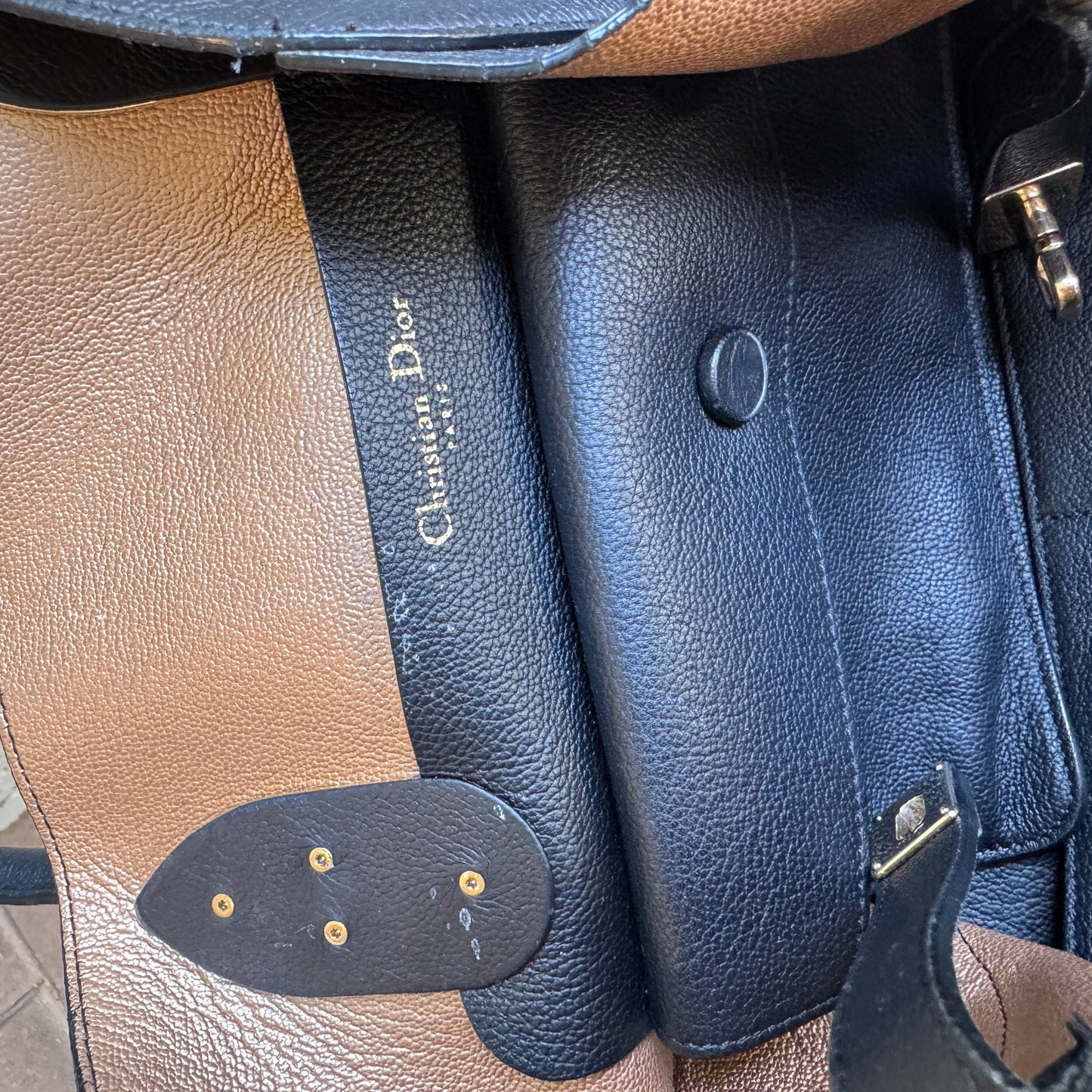 Dior Open Bar Leather Tote