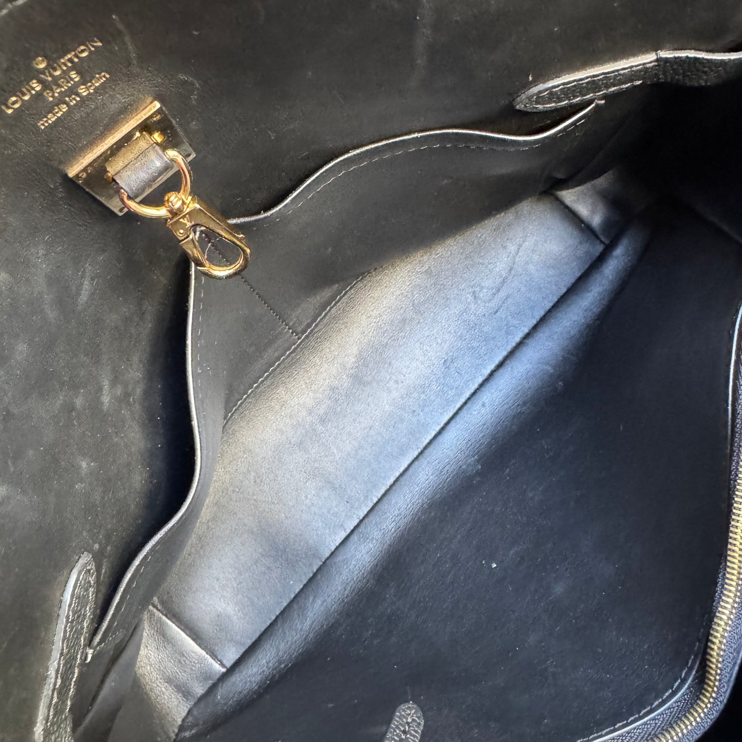 Louis Vuitton Milla MM Leather Tote