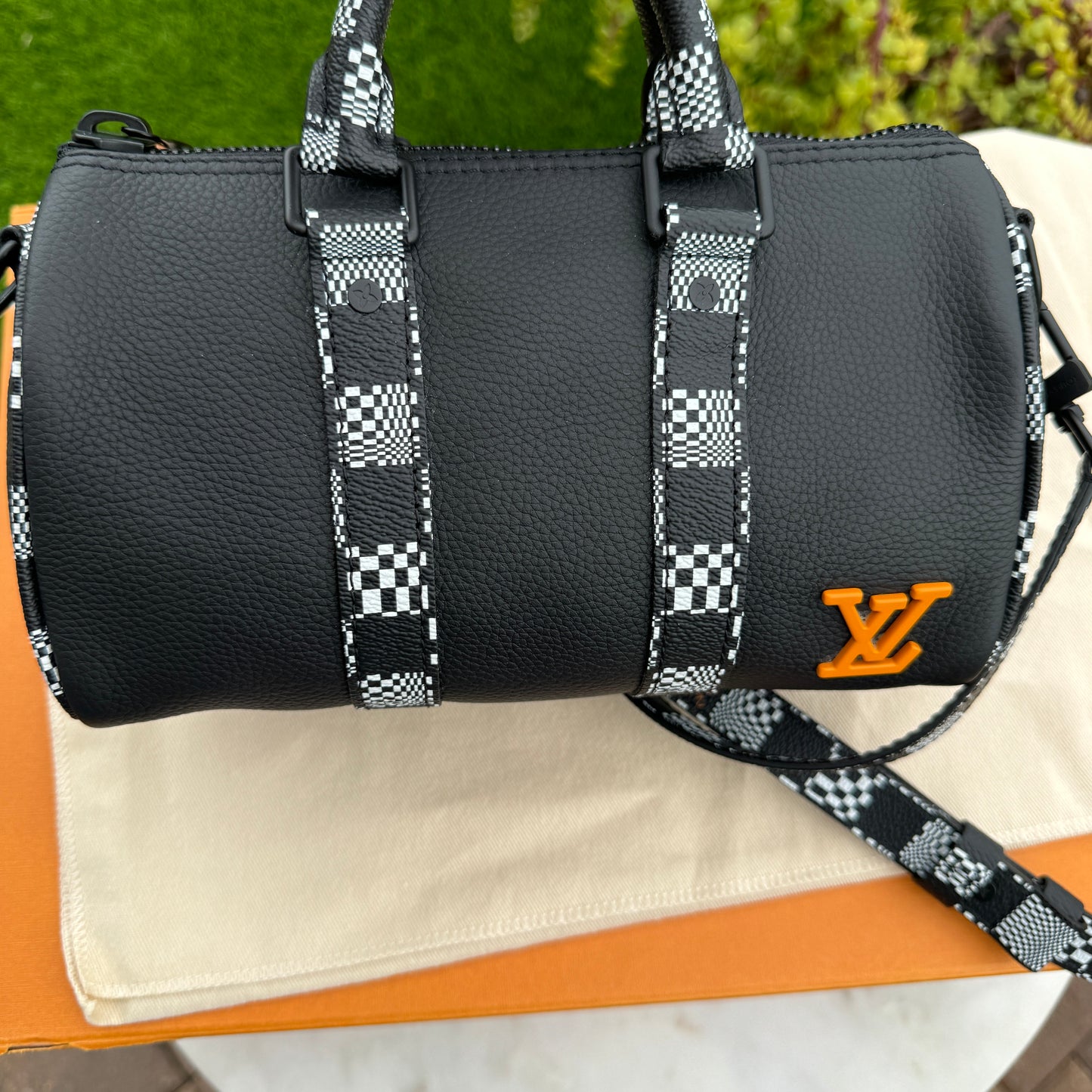 Louis Vuitton City Keepall XS Damier Distorted Boston