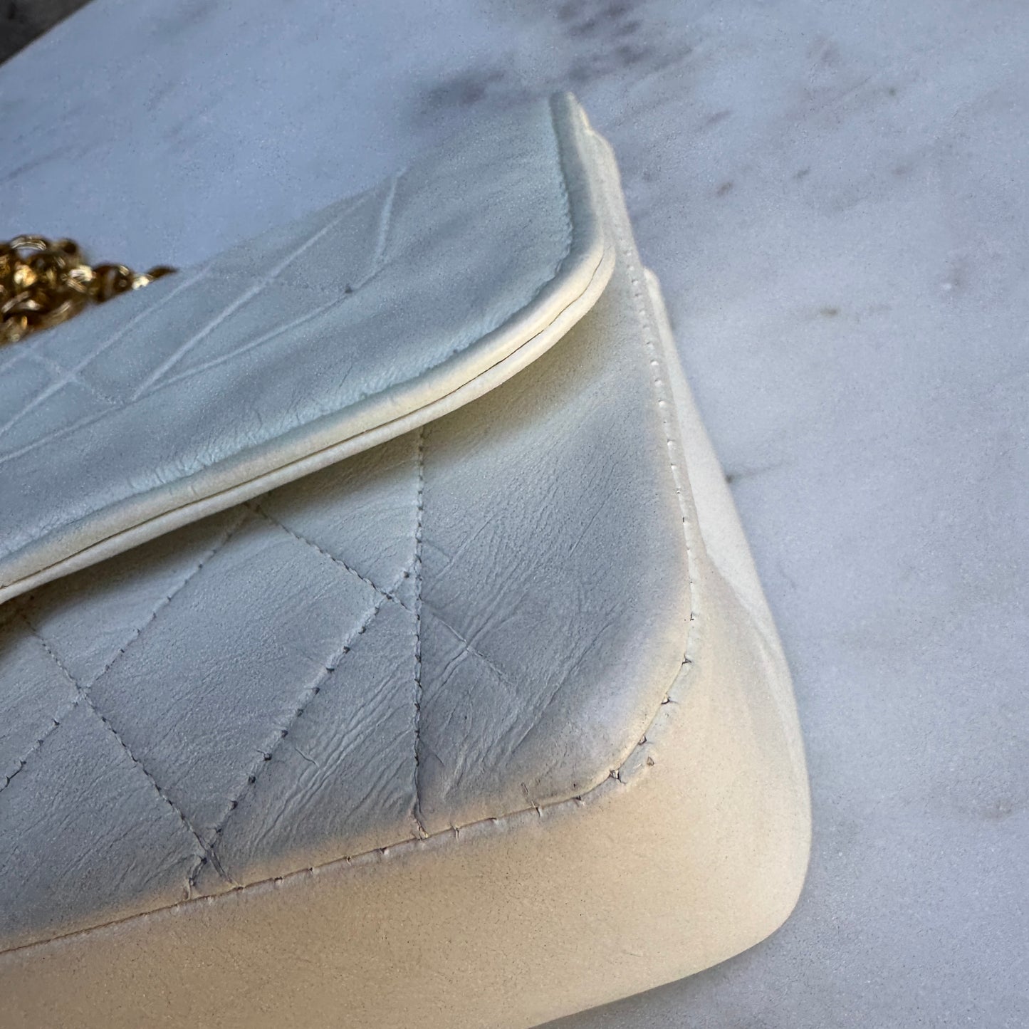 Chanel Diana Vintage Quilted Lambskin Small Single Flap Shoulder Bag