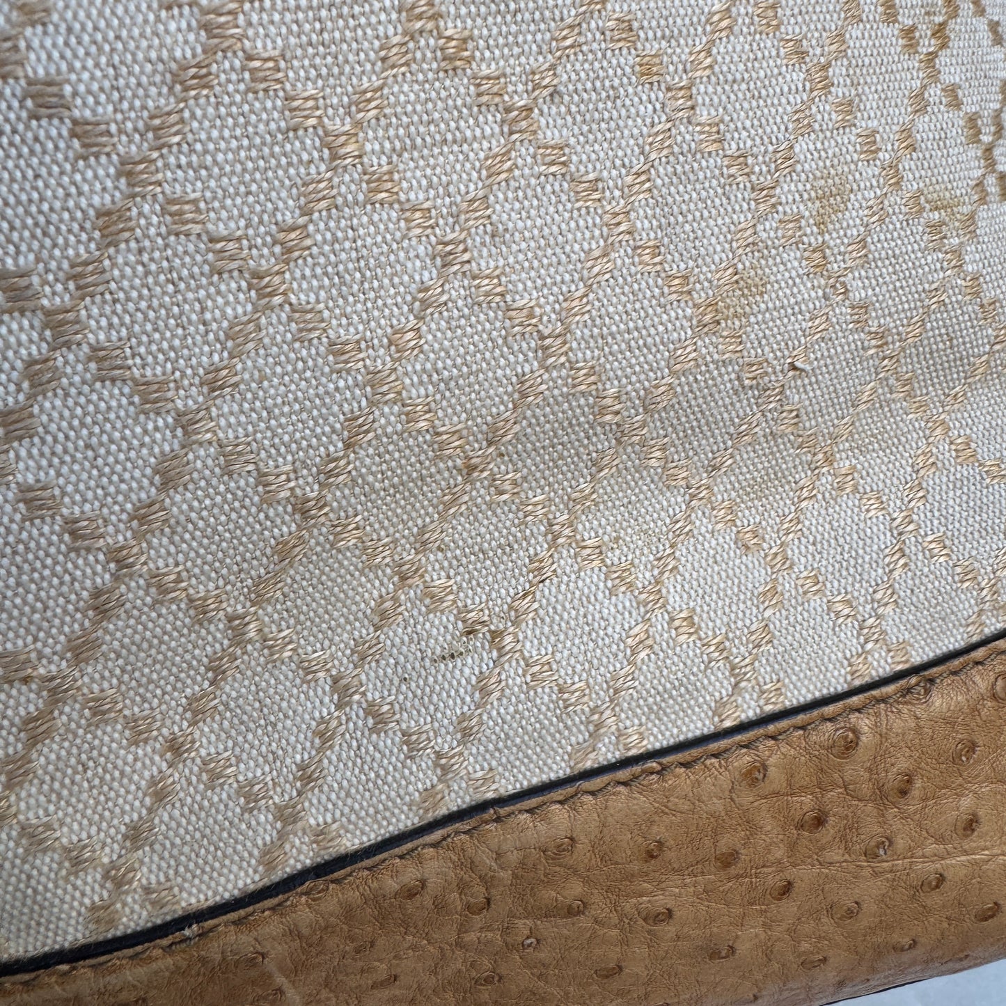 Gucci Ostrich Leather Convertible Backpack