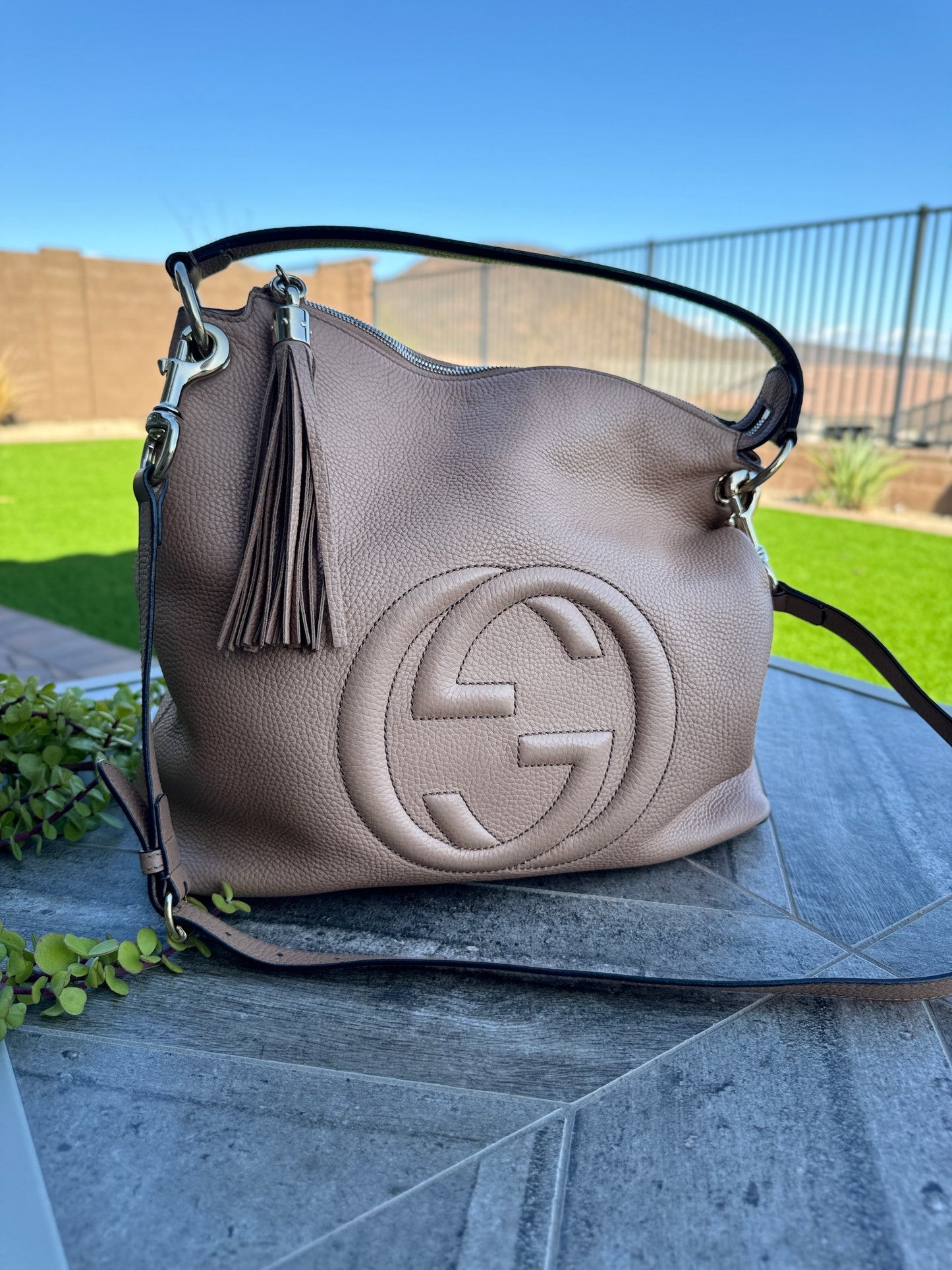 Gucci Leather Large Soho Hobo