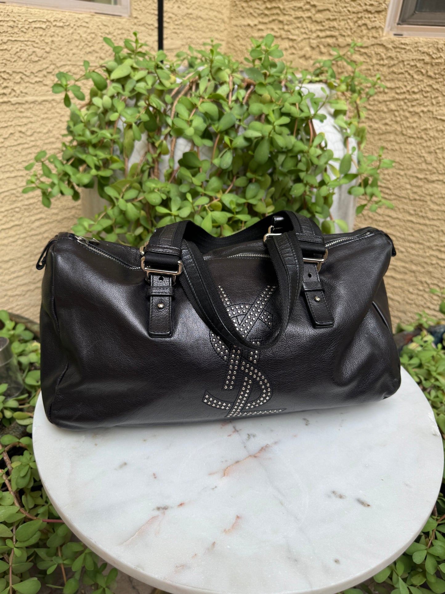 Yves Saint Laurent Studded Vintage Rive Gauche Satchel