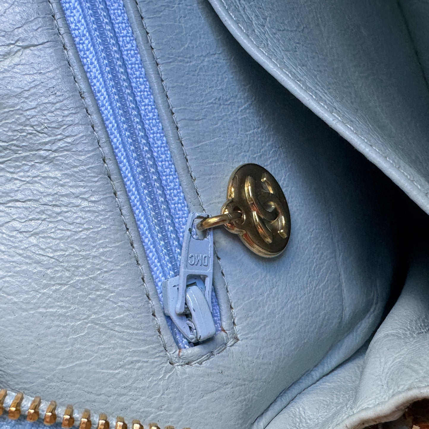 Chanel Vintage Suede Quilted Camera Shoulder Bag