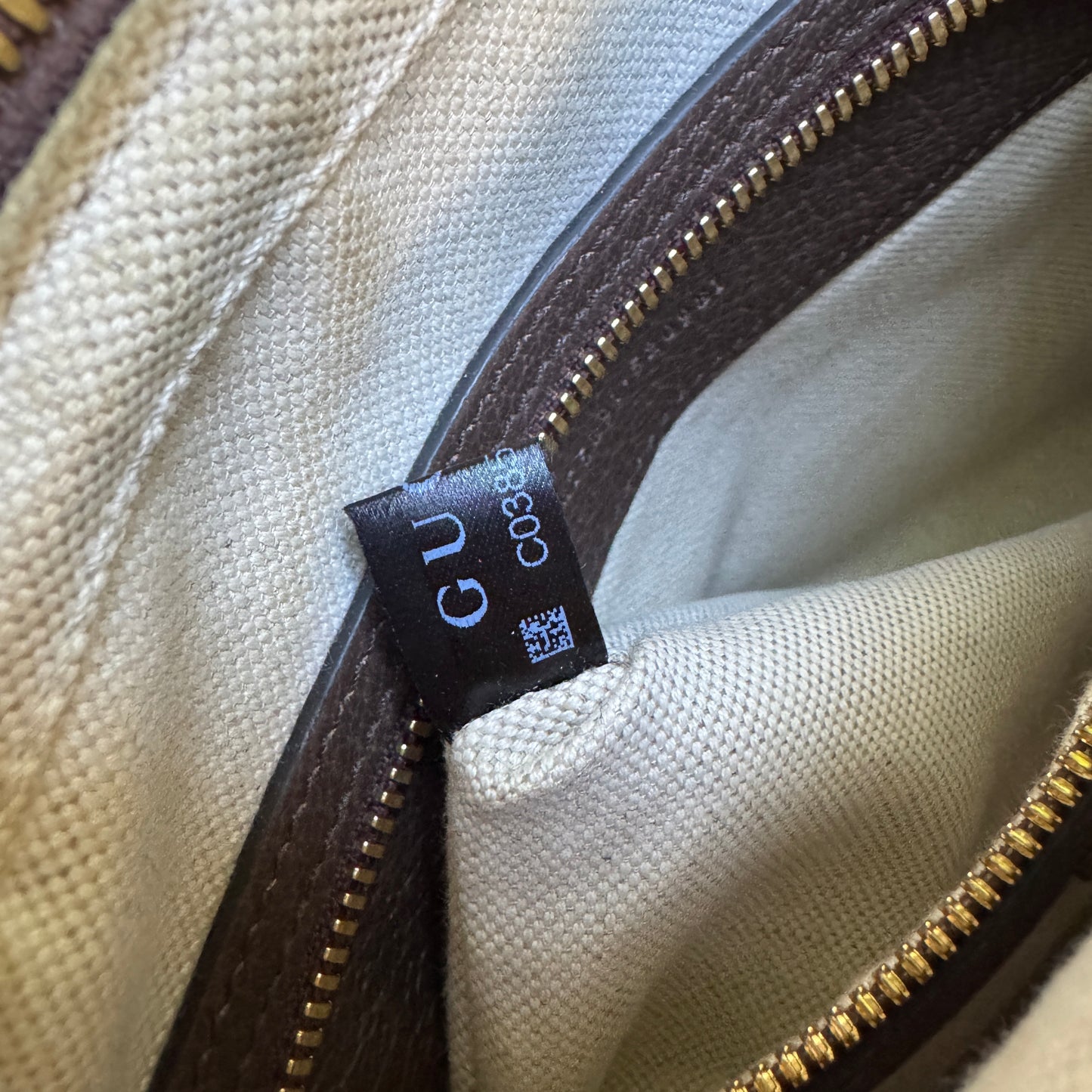 Gucci Monogram Jumbo GG Textured Dollar Calfskin Web Messenger