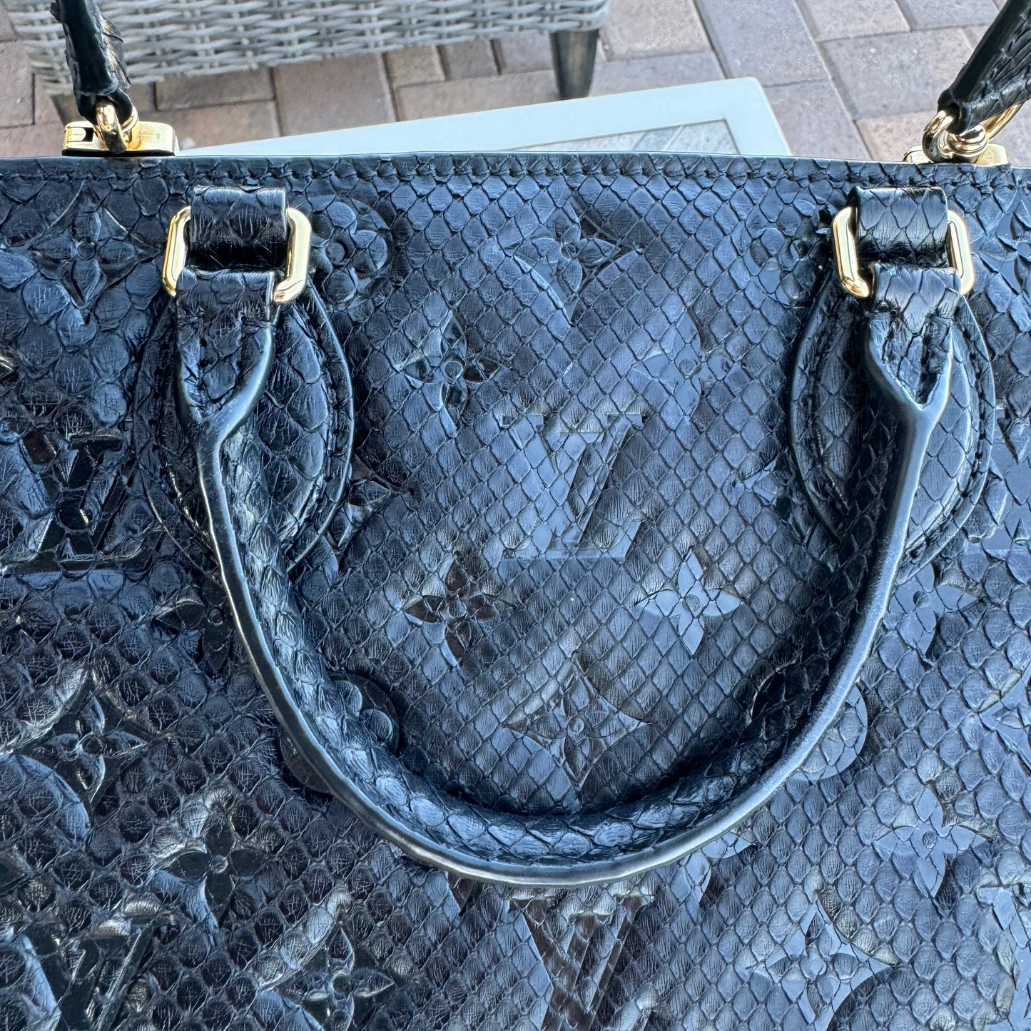Louis Vuitton Python Onthego PM Crossbody