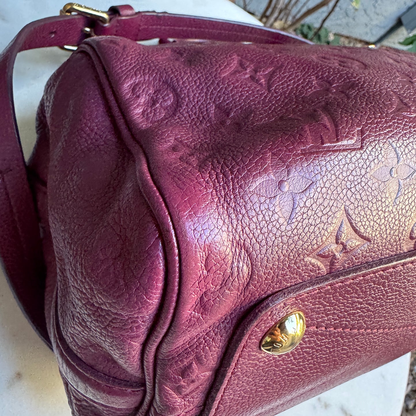 Louis Vuitton Empreinte Leather Speedy 25 Bandouliere